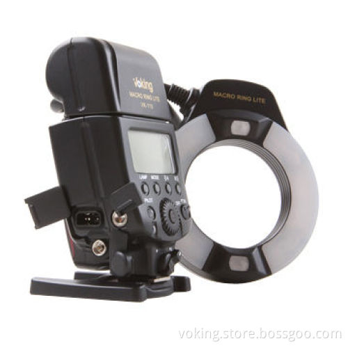 Macro ring flash with LED AF assist lamp and TTL function for Nikon